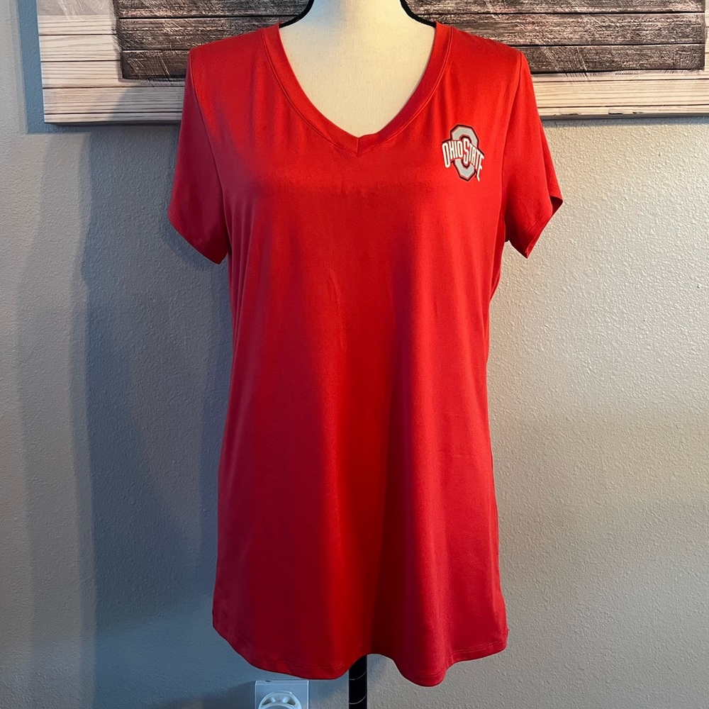 🏈Ohio State Authentic Apparel Like New Woman’s Top Size XL